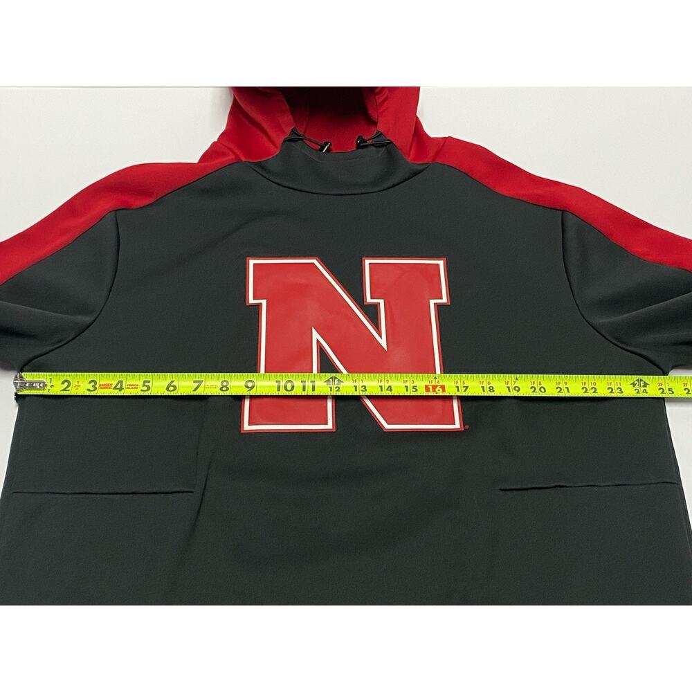 ADIDAS NCAA Nebraska Cornhuskers Hoodie Hooded Sweatshirt Men’s XL - Picture 4 of 9